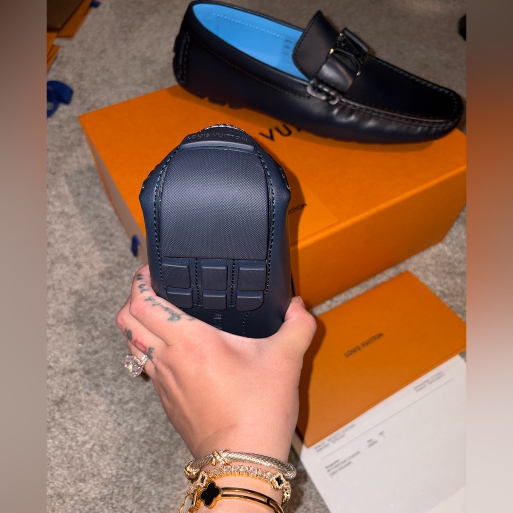 Louis Vuitton Men's Navy Slip-On Monte Carlo moccasin NWT - Picture 10 of 13